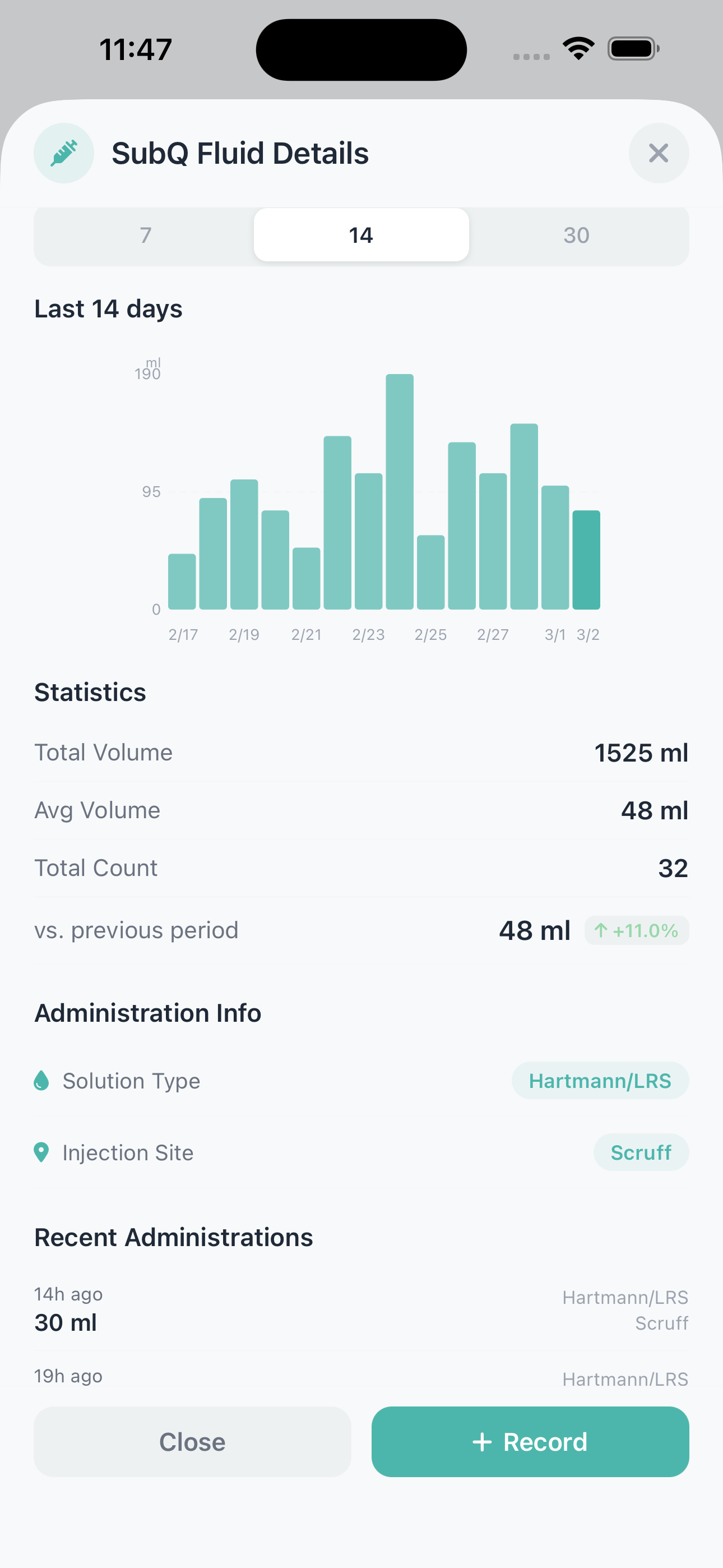 Widget screenshot